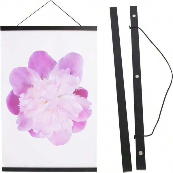 Aynoo Magnetic Poster Hanger Frame, 8x10 8x12 8x24 8x18 Picture Frame Hanger, 8 Inch Magnetic Hanger Frame,Black