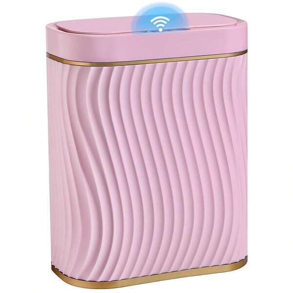 10L/2.6 Gallon Smart Small Trash Can, Smart Pop-Up Lid Kitchen Trash Can, Bathroom, Kitchen, Bedroom, Powder Room, Craft Room, Office, College Trash Basket