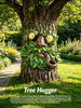 Funny Tree Face Decor Outdoor, Resin Tree Hugger Bird Feeder, Garden Sculpture Statue For Yard Lawn, Whimsical Fairy Garden Ornament Gift For Bird Lovers, Spring Summer Patio Decor
