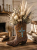 1pc Western Cowboy Boot Vase Set, Rustic Farmhouse Floral Vase, Vintage Cowgirl Boot Flower Holder, Country Home Table Centerpiece Decor, Decorative Vase Gift